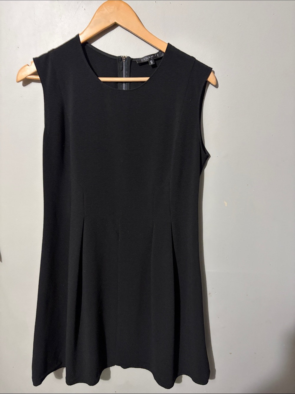 Dynamite Black Sleeveless Swing Dress